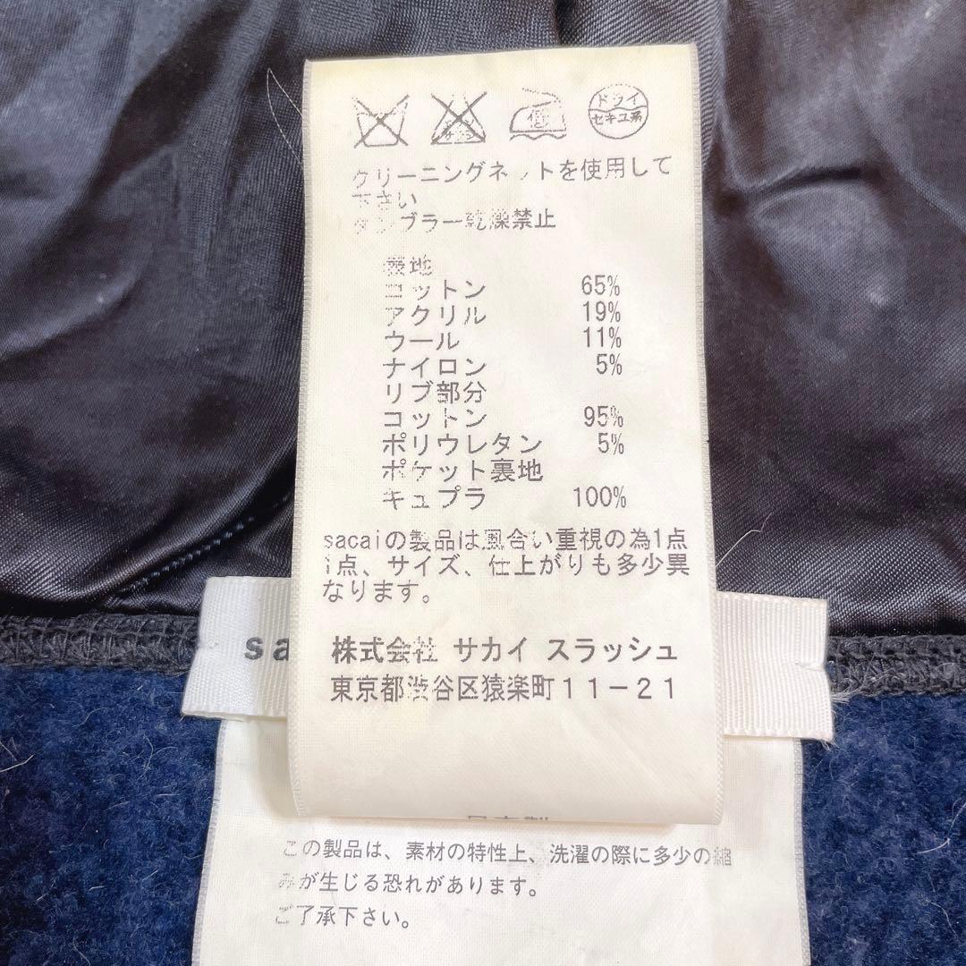 sacai luck サカイラック ポンチョ ケープコート フード付き