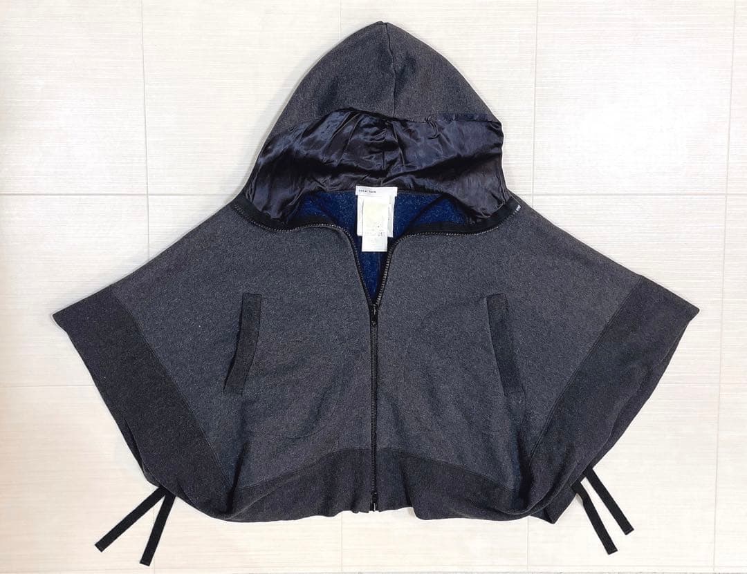 sacai luck サカイラック ポンチョ ケープコート フード付き