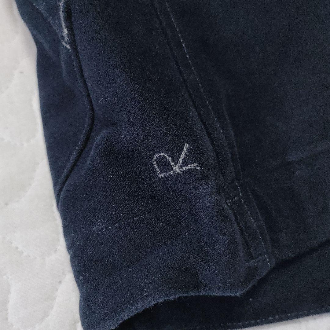 45R　現行タグ　中綿ベスト　コットン　起毛感あり◎　ネイビー　刺繍　3