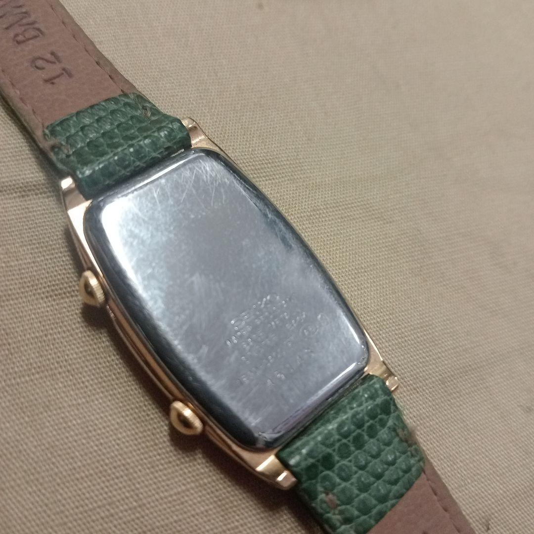 SEIKO NOIE デュアルタイム　グリーンレザー 腕時計　セイコー　ノイエ