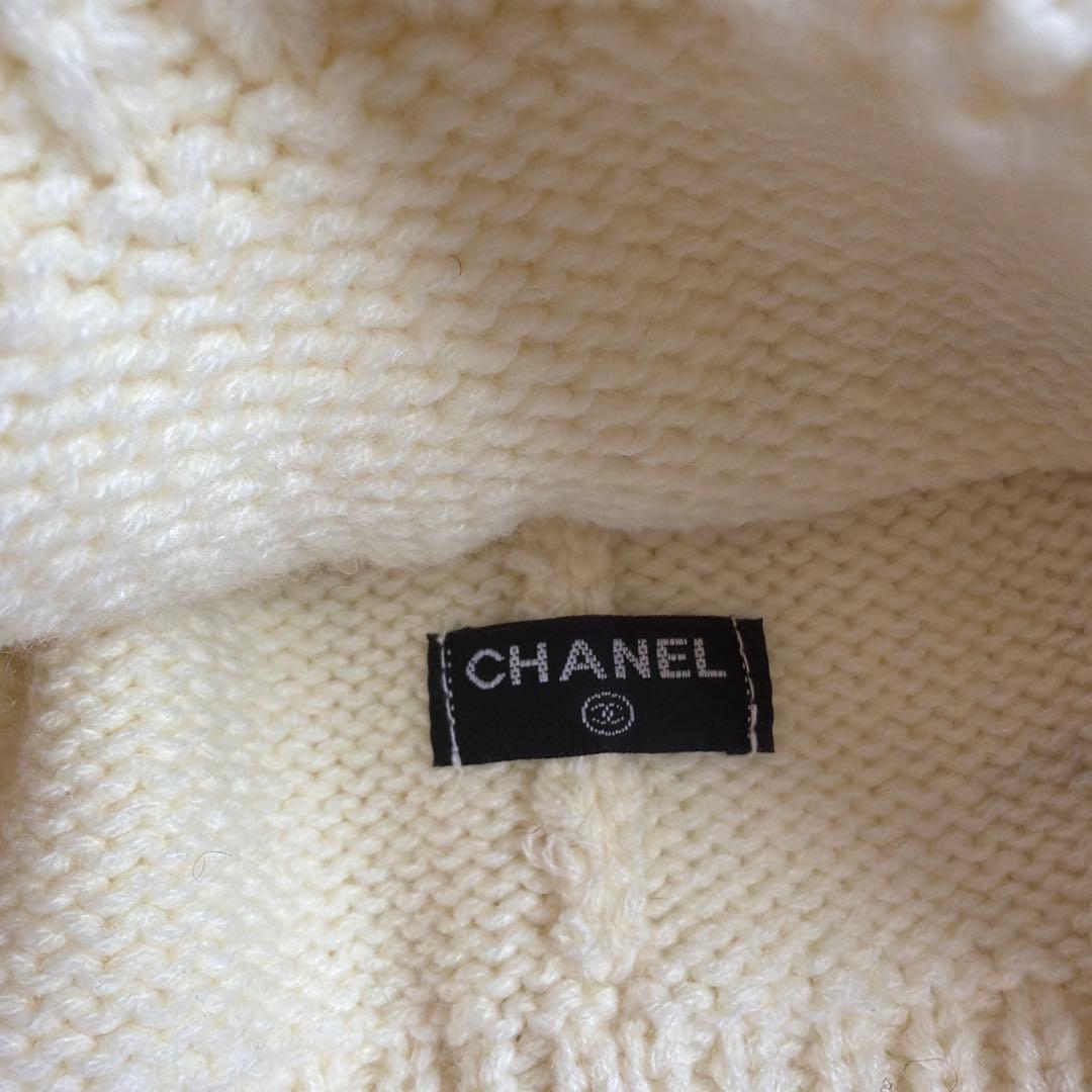 CHANEL ホワイト ニット帽