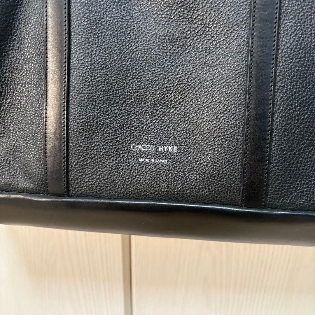 HYKEハイクCHACOLIレザーバッグブラックショルダーバッグトートバッグ