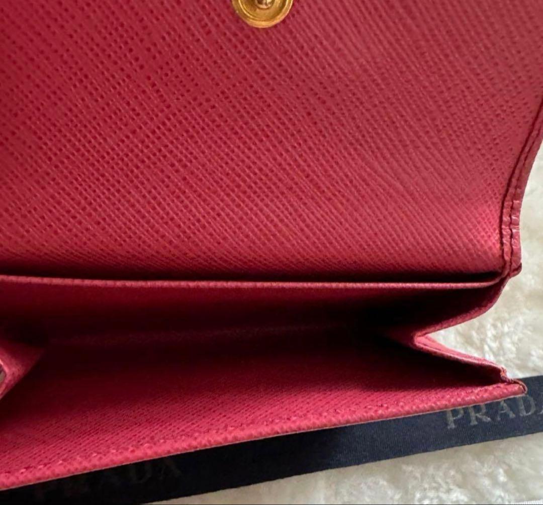 PRADA 財布 ブラック/ピンク