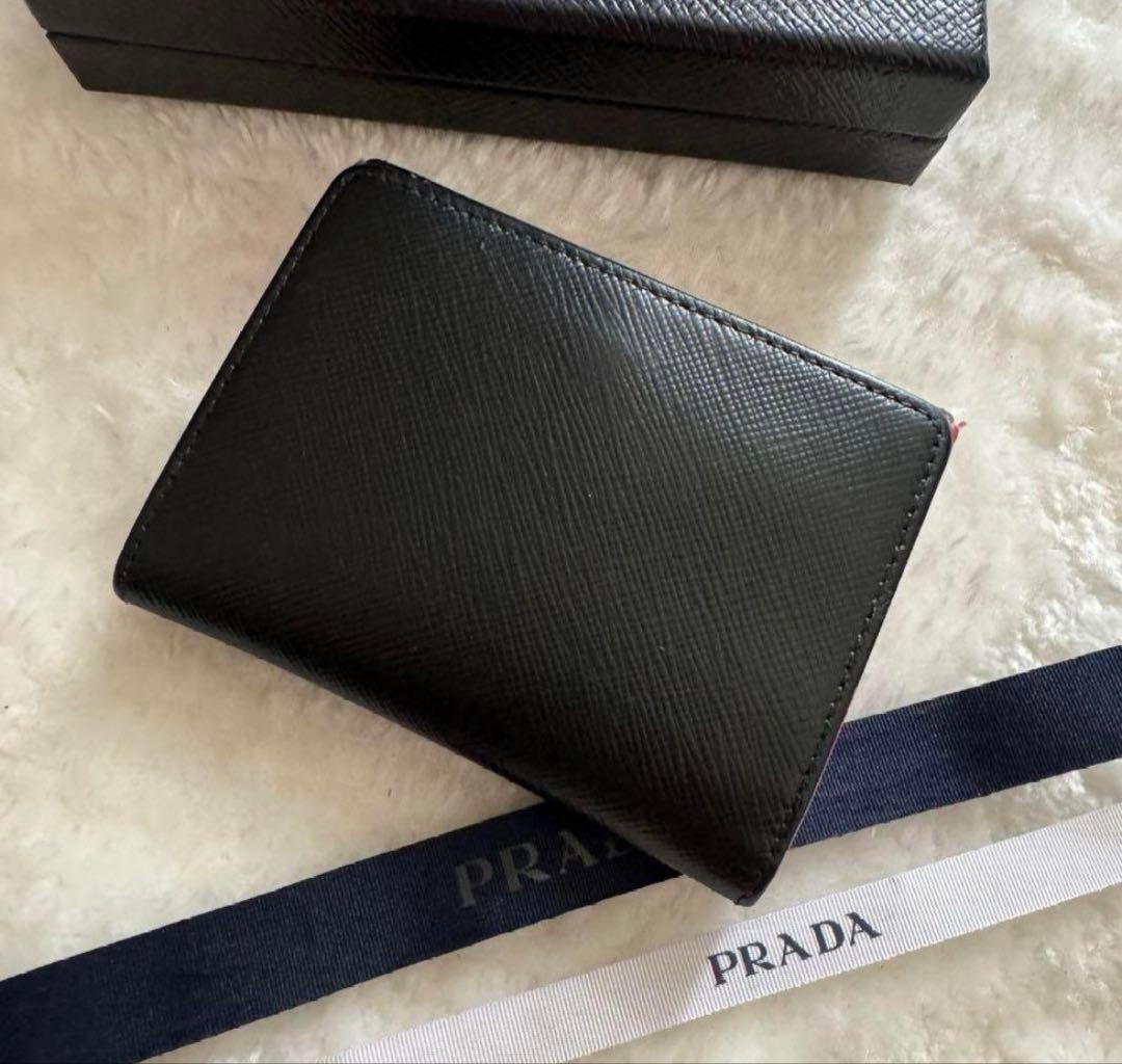 PRADA 財布 ブラック/ピンク