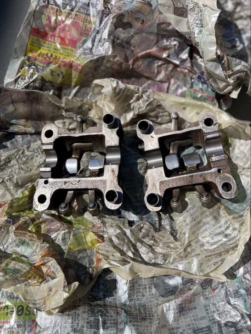 ホーク CB400N シリンダーヘッド ロッカーアーム セット オイルライン