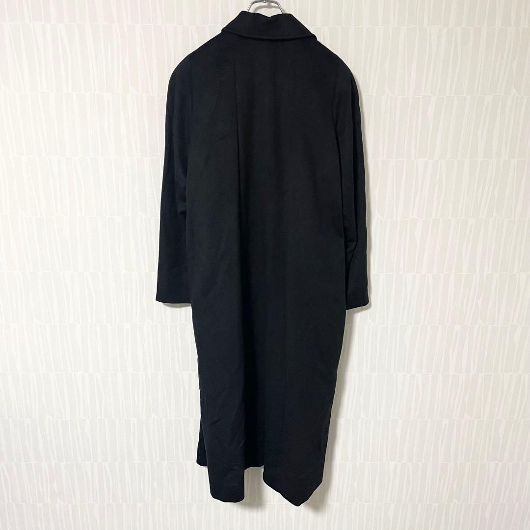 【極美品 St. ALMEIDA】カシミヤ100% ロングコート 黒 M