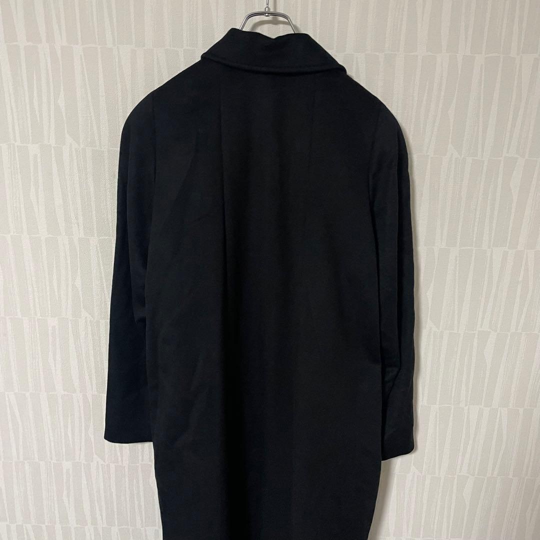 【極美品 St. ALMEIDA】カシミヤ100% ロングコート 黒 M