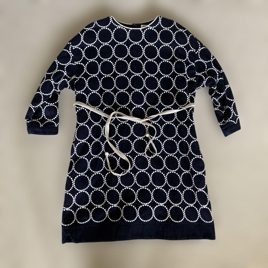 ミナペルホネン　タンバリンワンピース130