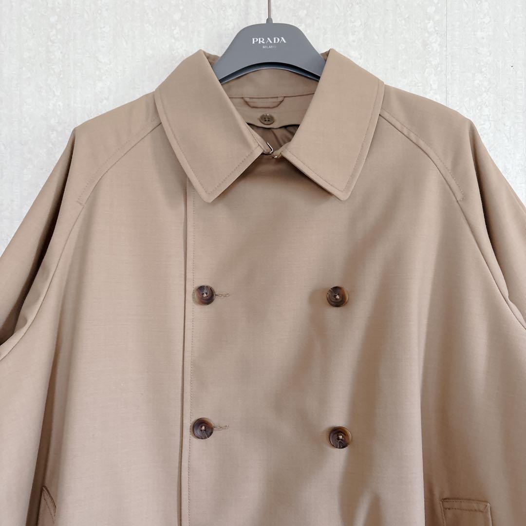 【極美品】グランマママドーター 中綿ライナー付き ギャバワイドトレンチコート