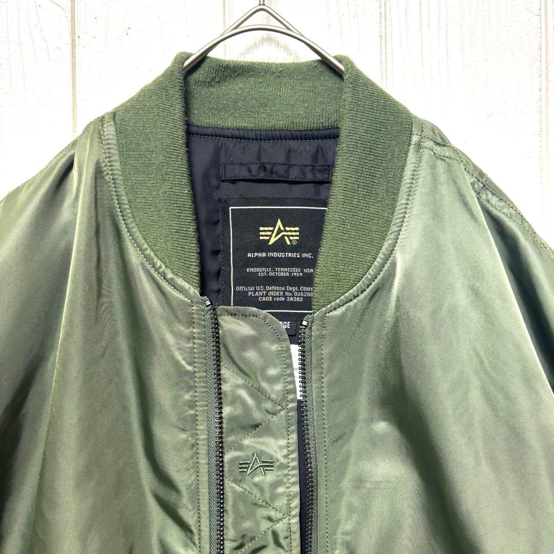 ALPHA MA-1 PRIMALOFT セージグリーン L ナノユニバース別注