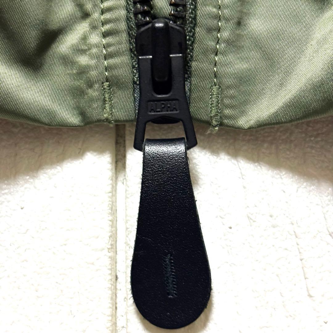 ALPHA MA-1 PRIMALOFT セージグリーン L ナノユニバース別注