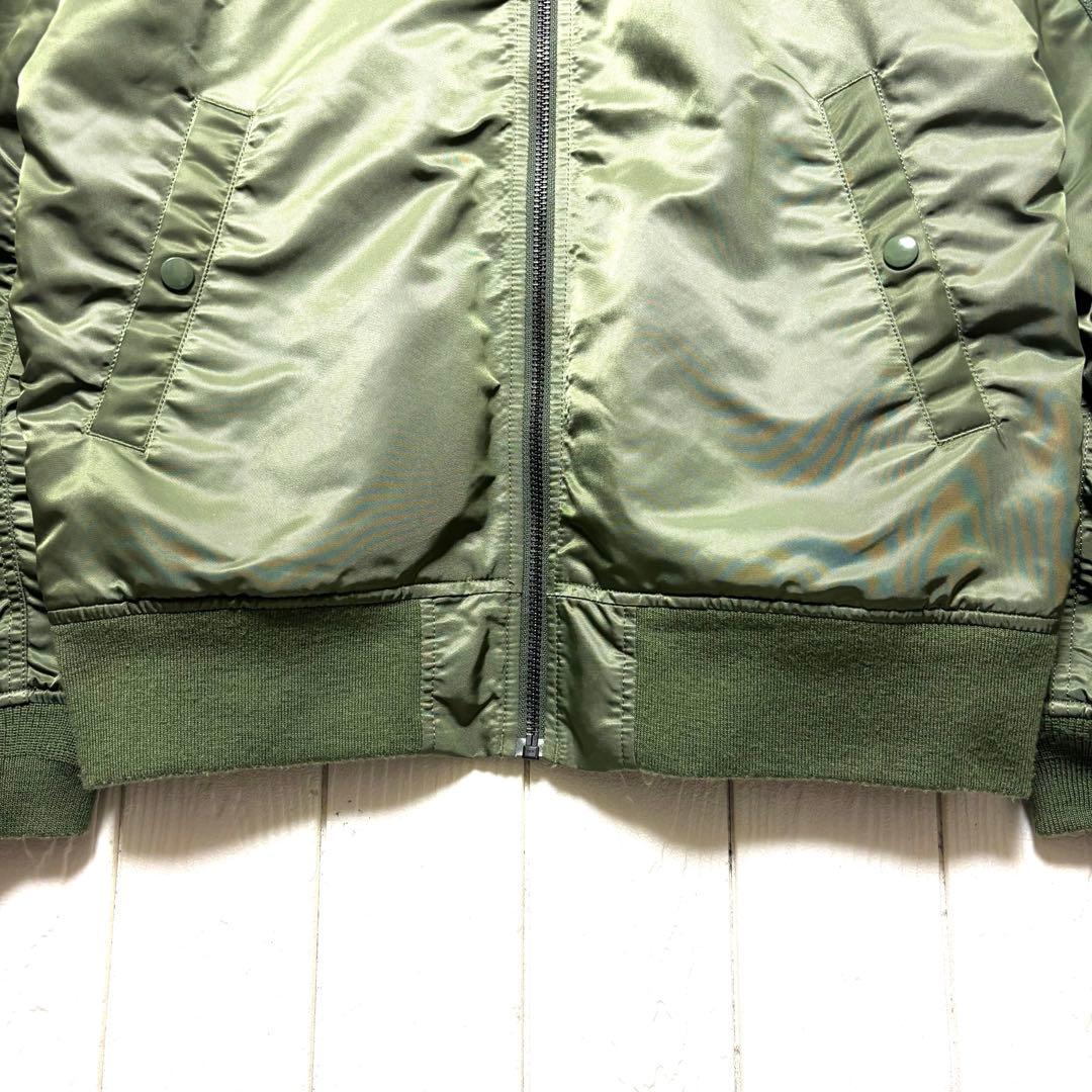 ALPHA MA-1 PRIMALOFT セージグリーン L ナノユニバース別注
