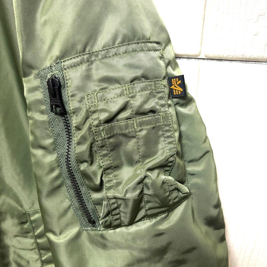 ALPHA MA-1 PRIMALOFT セージグリーン L ナノユニバース別注