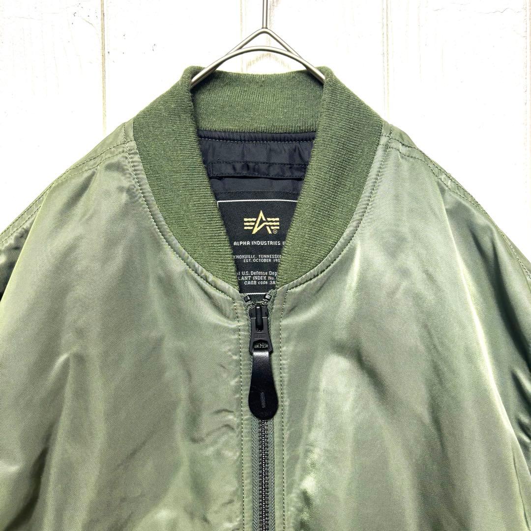 ALPHA MA-1 PRIMALOFT セージグリーン L ナノユニバース別注