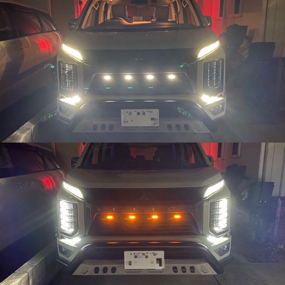 【取付説明書つき】 CV1W 現行 デリカ D5 【下グリル用】　グリルマーカー