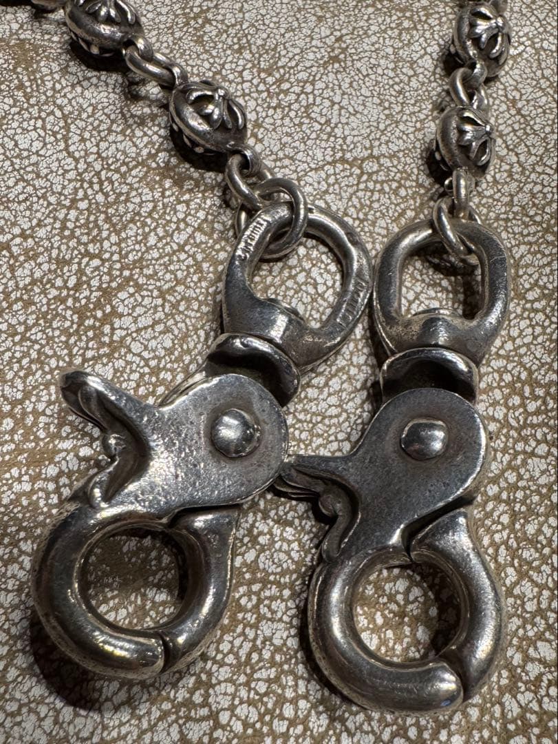 クロムハーツ 2クリップロング#2クロスボール ウォレットチェーン