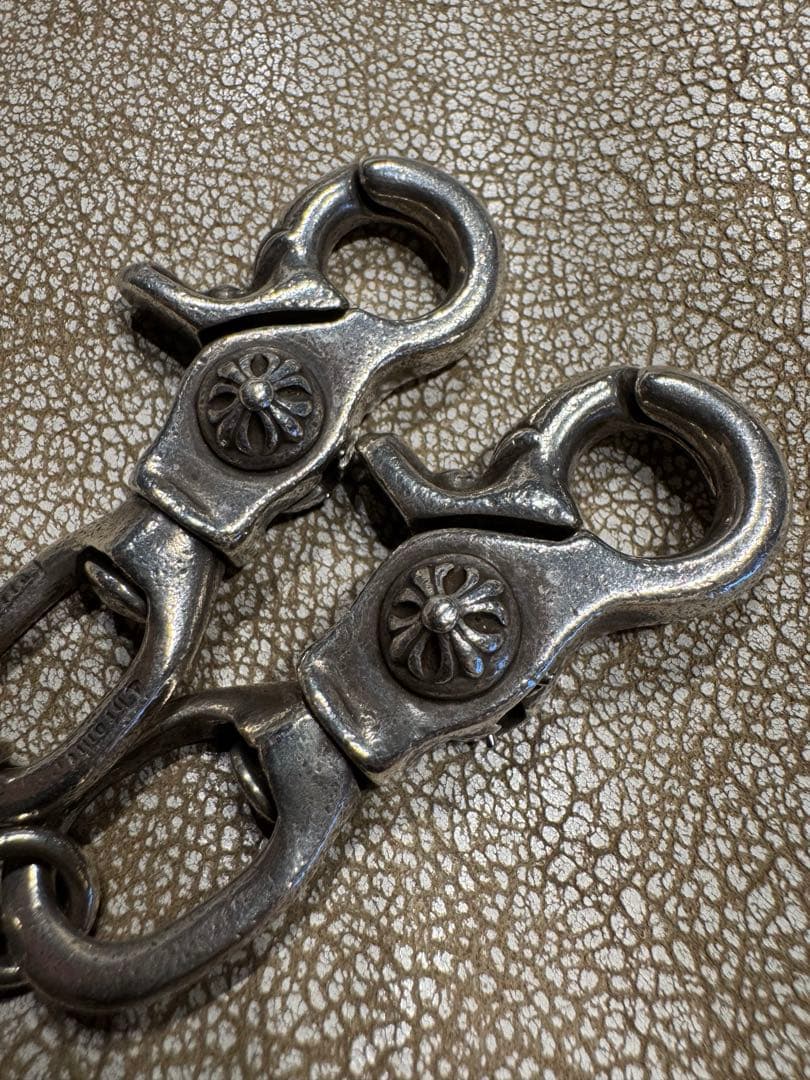 クロムハーツ 2クリップロング#2クロスボール ウォレットチェーン