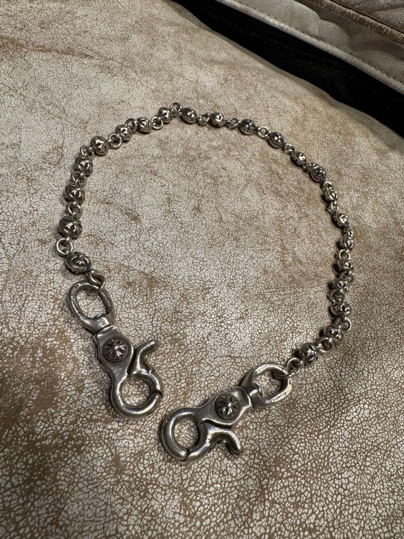 クロムハーツ 2クリップロング#2クロスボール ウォレットチェーン