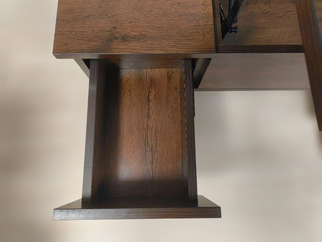 [値引き中]天板昇降式ローテーブル 幅90cm