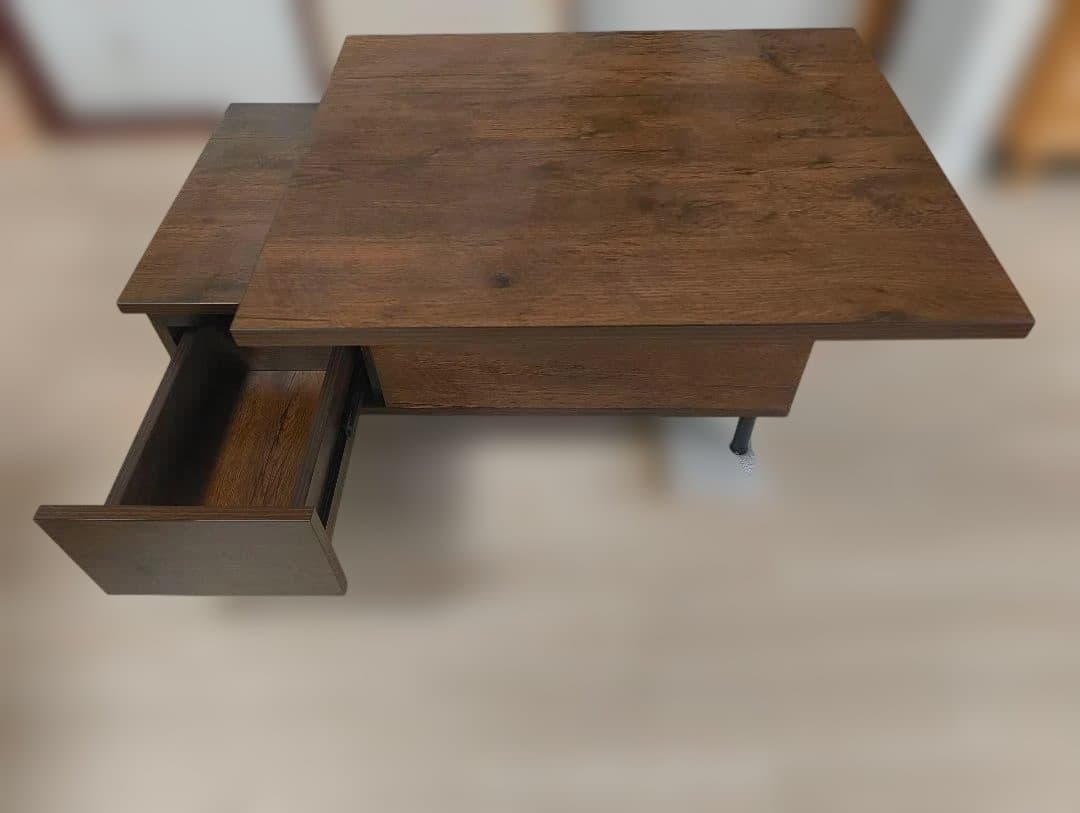 [値引き中]天板昇降式ローテーブル 幅90cm