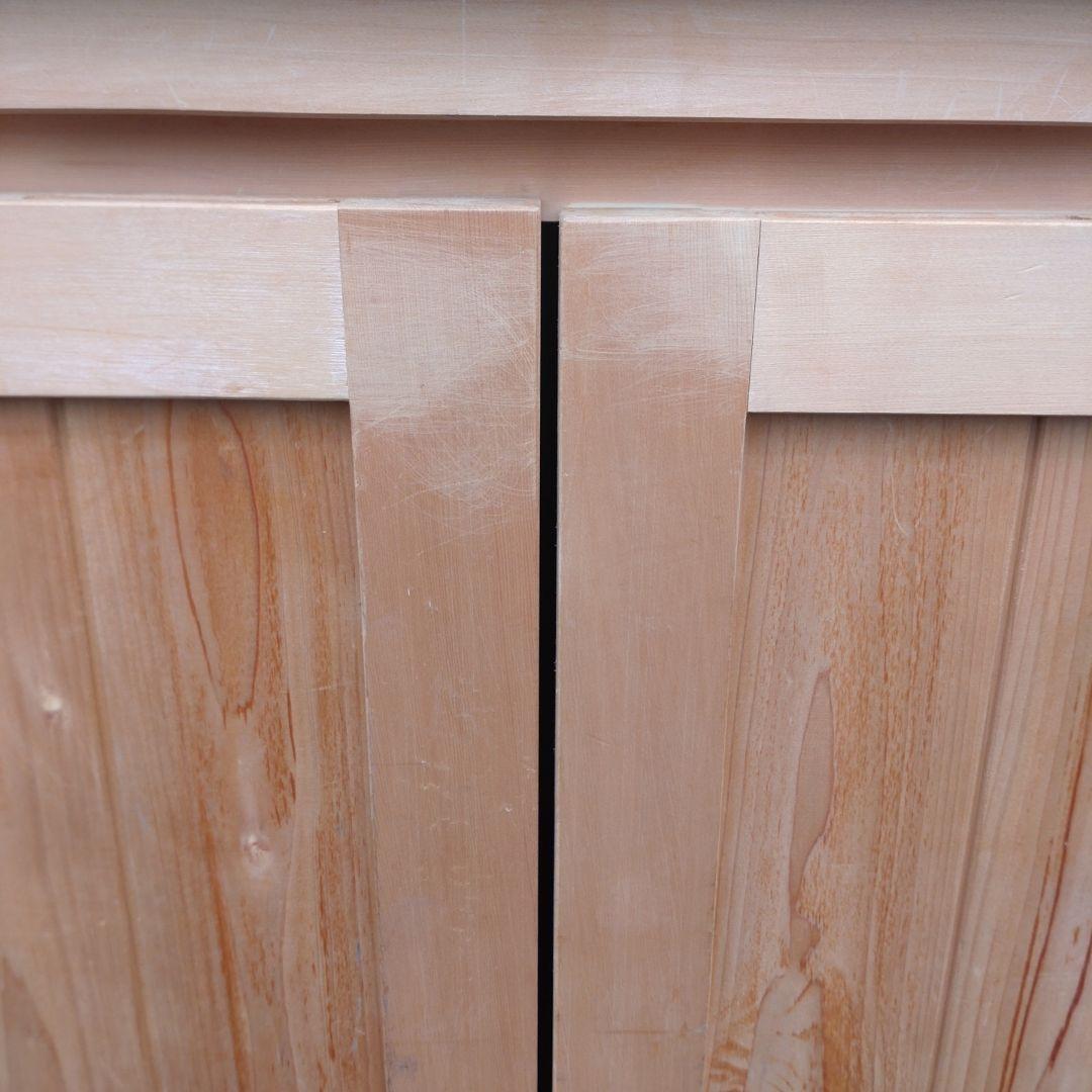 【送料込み】木製キャビネット・サイドボード　収納　DIY台