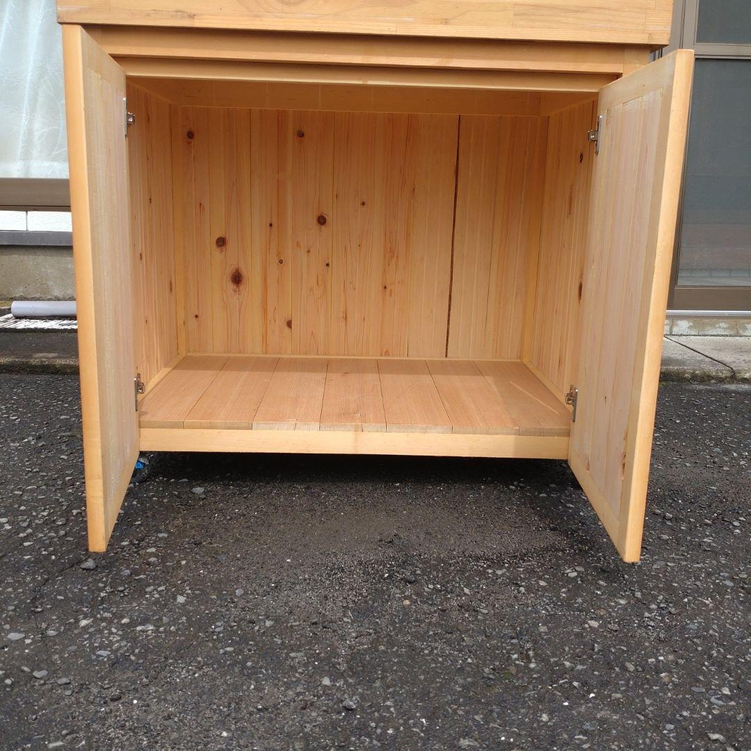 【送料込み】木製キャビネット・サイドボード　収納　DIY台