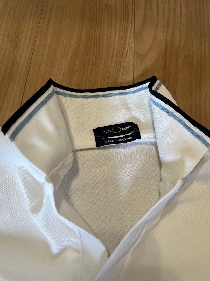 フレッドペリー M12 ホワイト ポロシャツ 38
