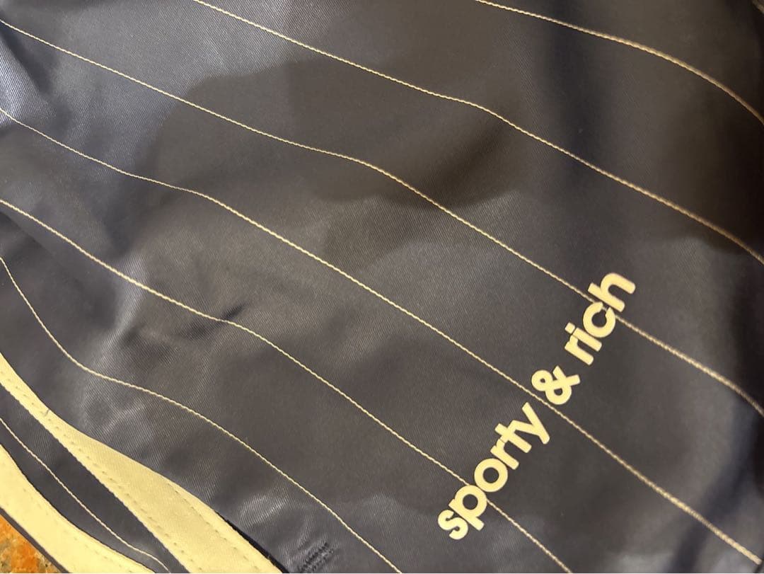 adidas sporty&rich ネイビー ショーツ　S size