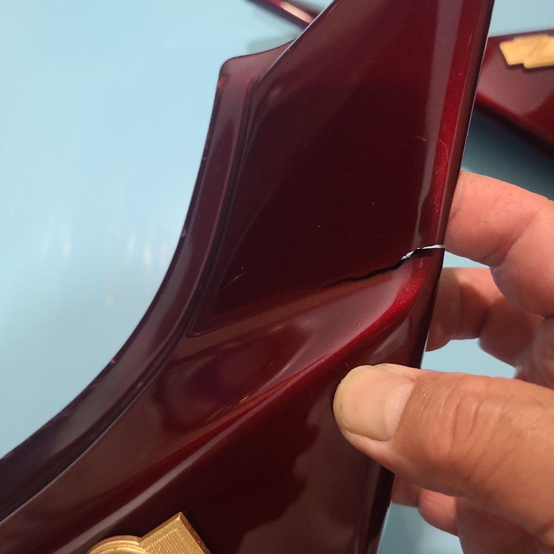 ゼファー400純正テールカウル サイドカバー フェンダー キズ汚れヒビ有