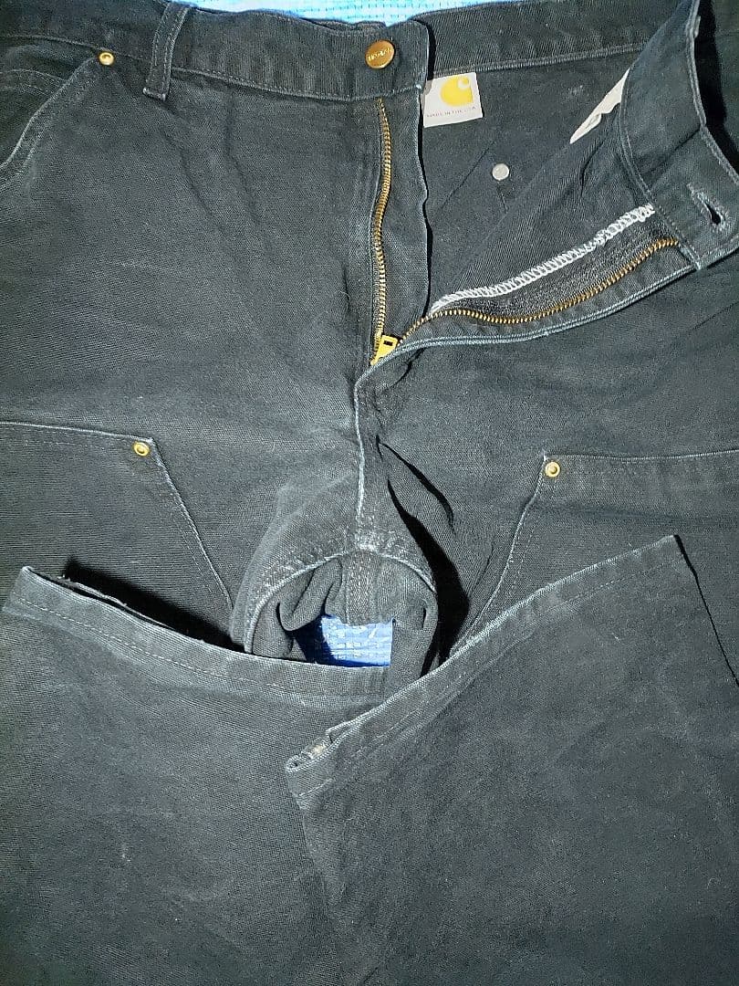 Carhartt ダブルニー w38×L30 USA製 ブラック ペインター