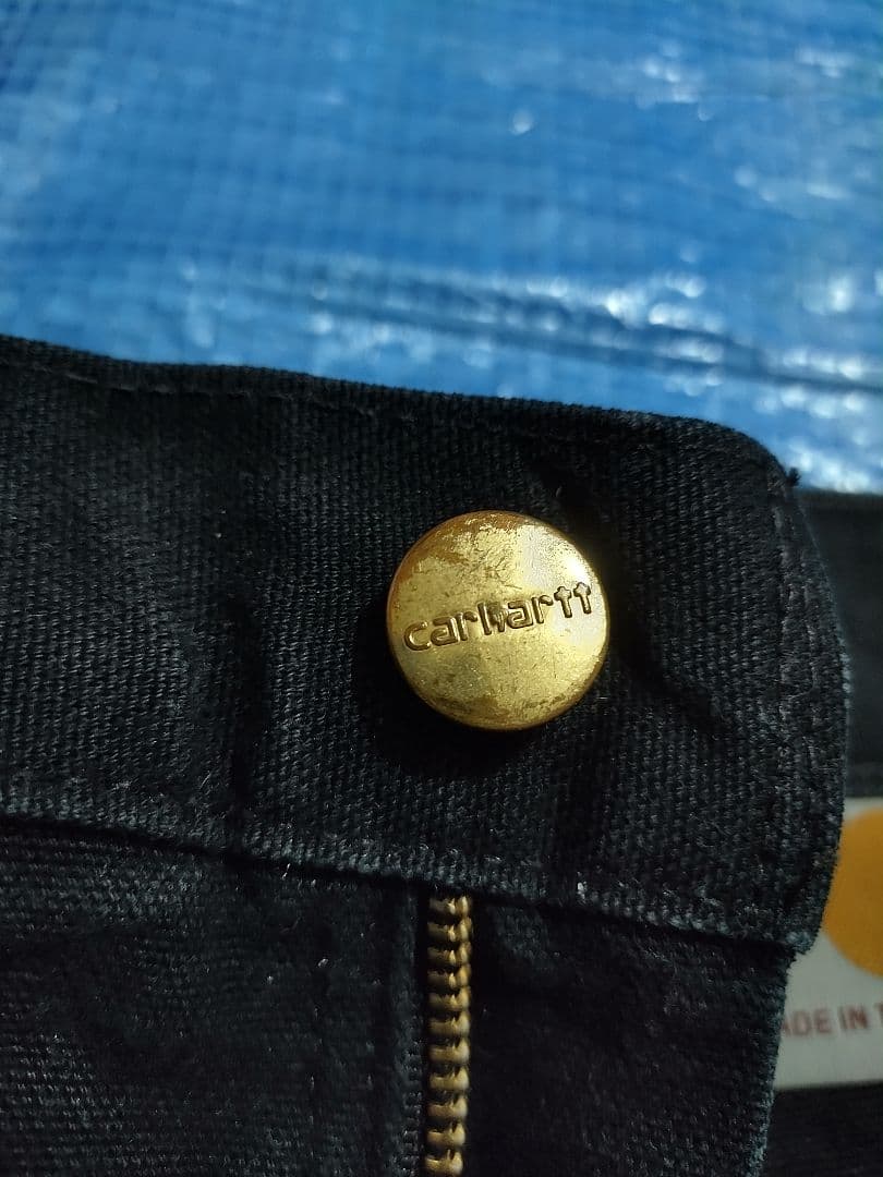 Carhartt ダブルニー w38×L30 USA製 ブラック ペインター