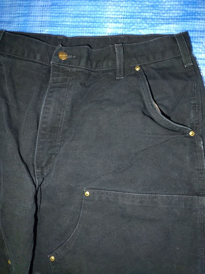 Carhartt ダブルニー w38×L30 USA製 ブラック ペインター