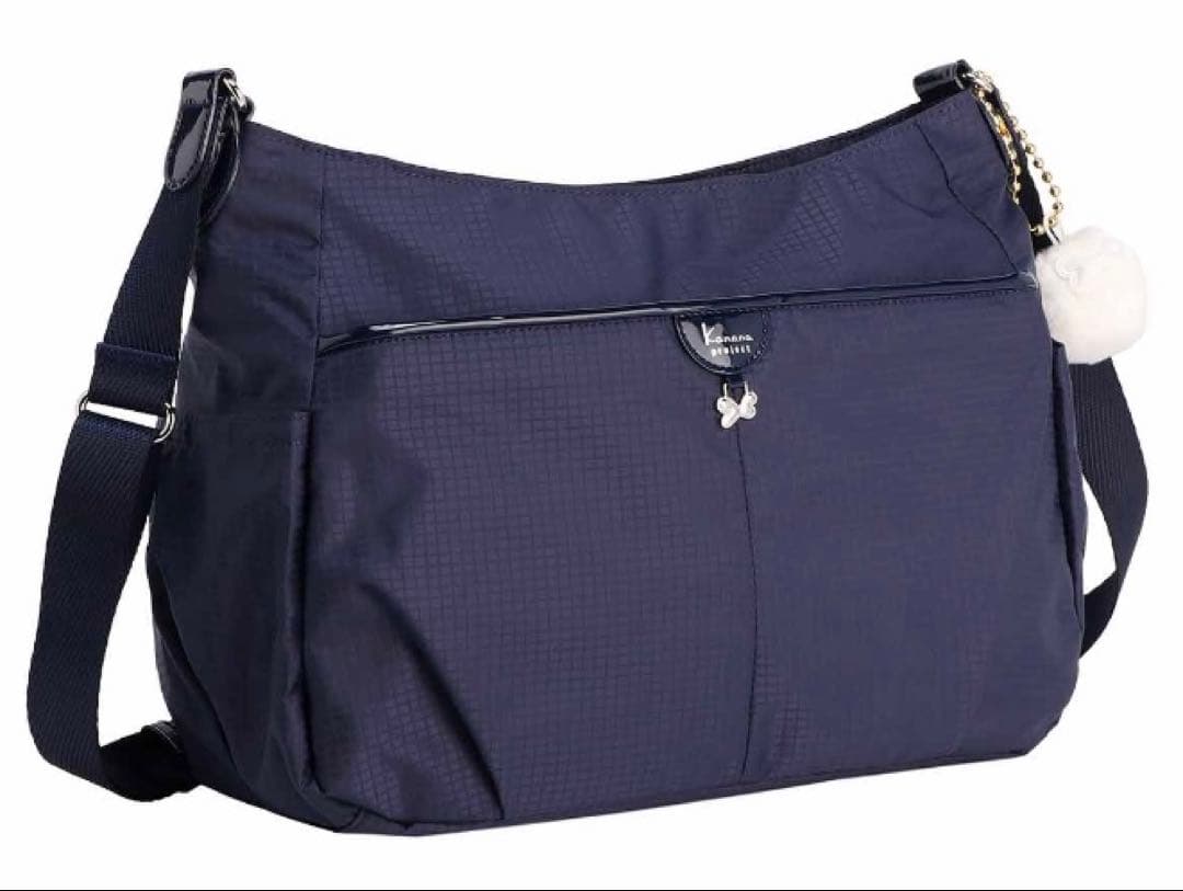 未使用　カナナプロジェクト　ショルダーバッグ ネイビー　シェリ