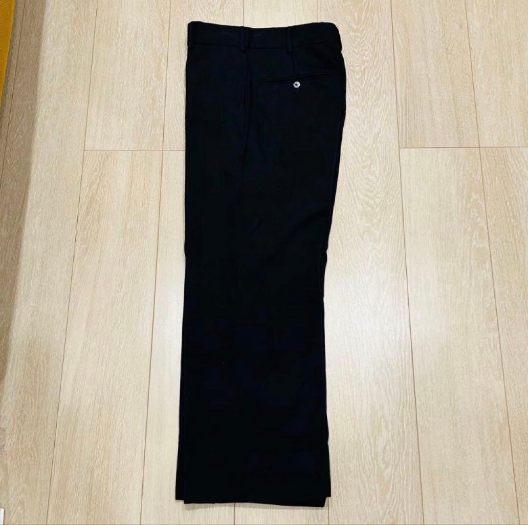 H BEAUTY＆YOUTH カルゼ織り ウール フレア スラックス パンツ　S