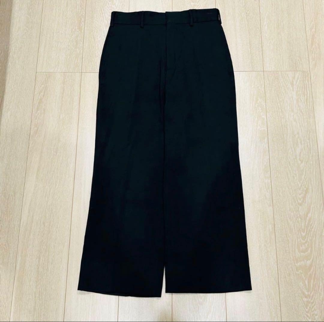 H BEAUTY＆YOUTH カルゼ織り ウール フレア スラックス パンツ　S