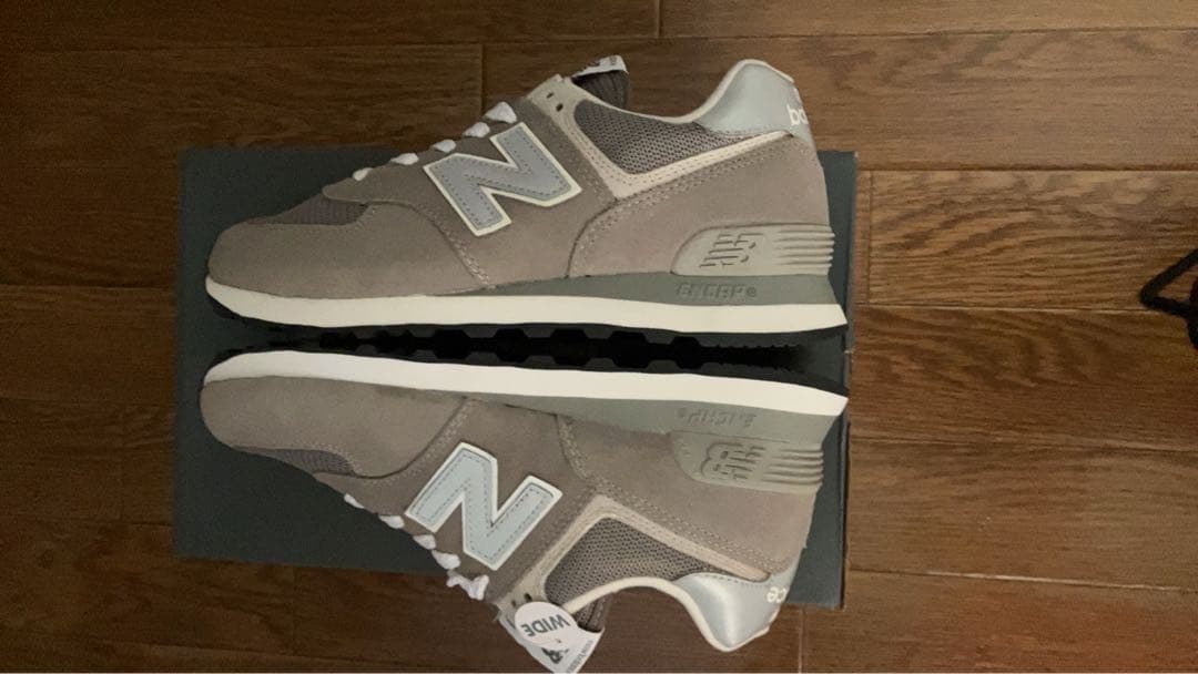 未使用new balance Classic 574 グレー スニーカー24.5