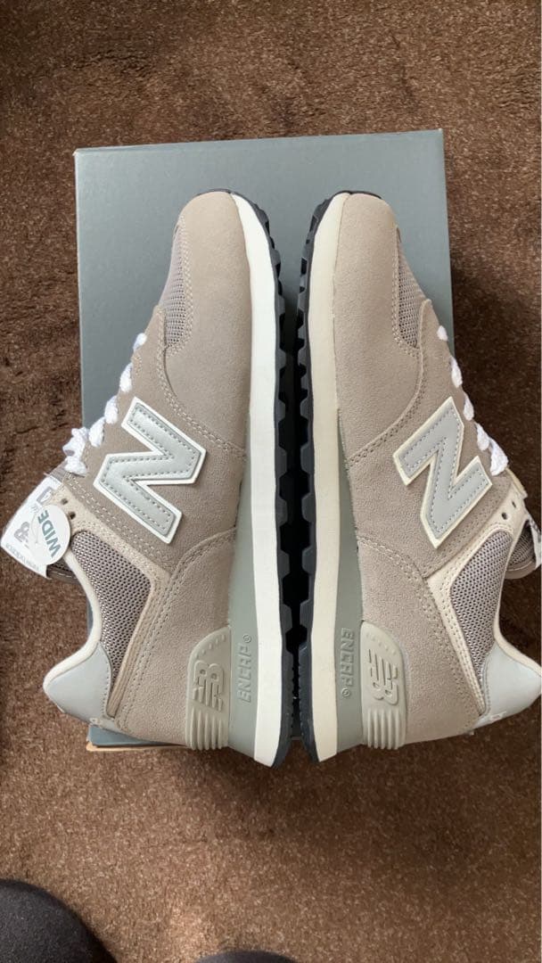未使用new balance Classic 574 グレー スニーカー24.5