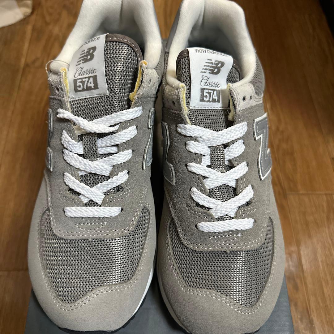 未使用new balance Classic 574 グレー スニーカー24.5