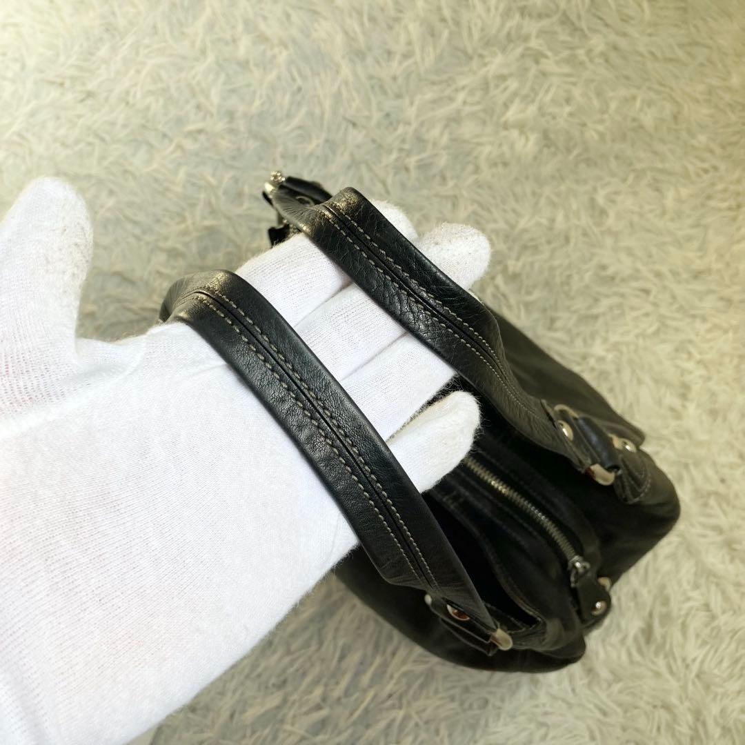 極美品 vintage coach old archive hobo ブラック