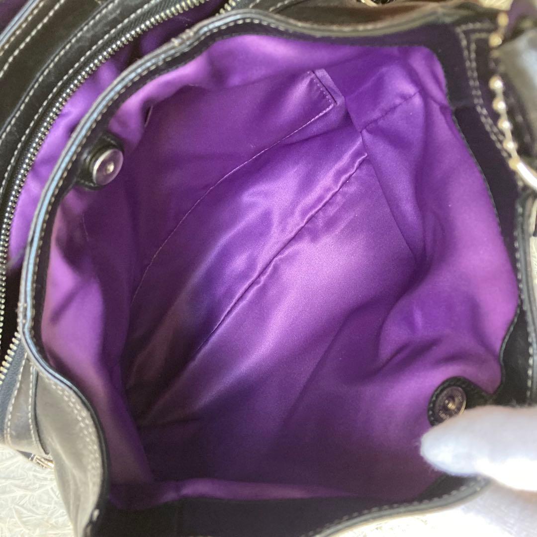 極美品 vintage coach old archive hobo ブラック