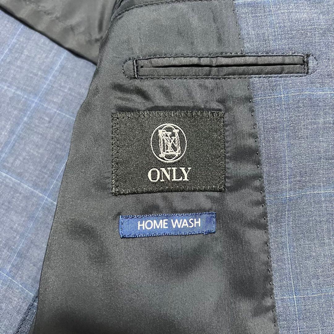 極美品✨ONLY オンリー ビジネス スーツ 洗える ネイビー 紺 チェック