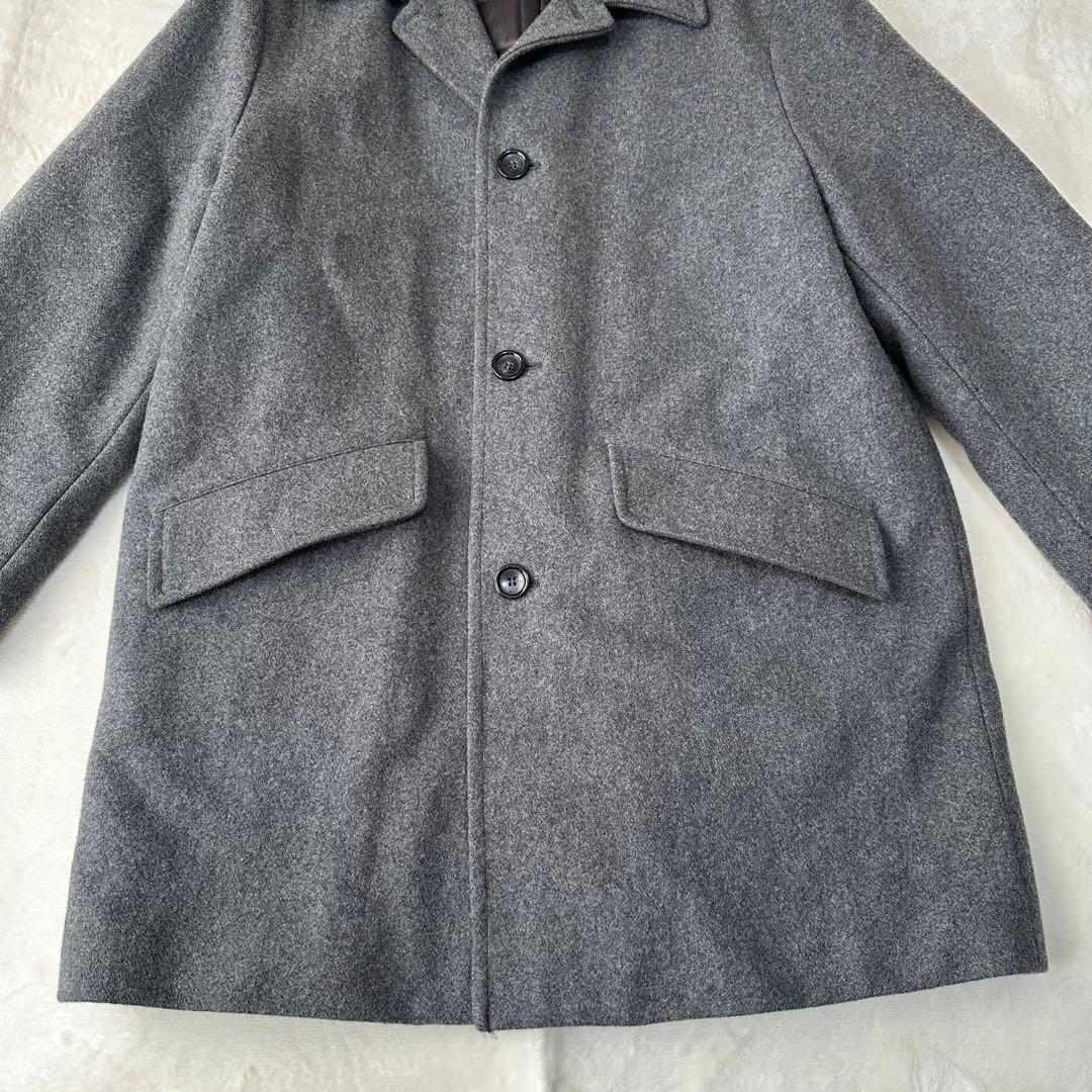 vintage YSL イヴサンローラン ウールコート ロングコート グレー