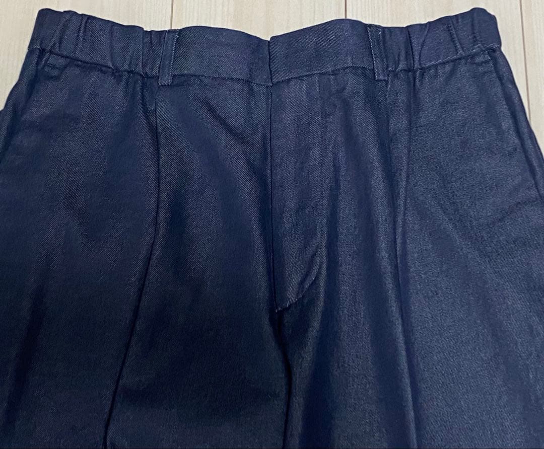 【新品】CABaN シーアイランドデニムシャーリングパンツ デニムスラックス L