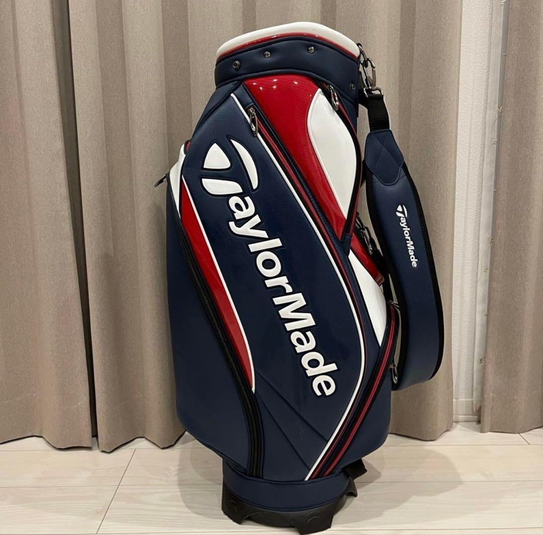 TaylorMade テーラーメイド キャディバッグ ネイビー/ホワイト/レッド
