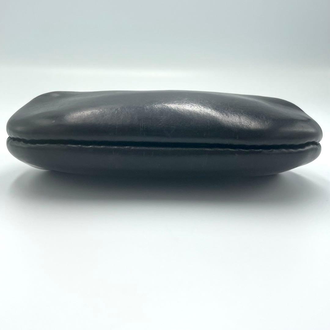 N25 コンパクトウォレット 財布 がま口 レザー ブラック