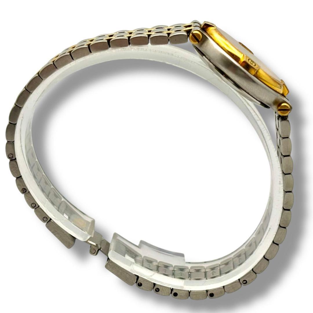 稼働 グッチ 腕時計 クオーツ レディース 9000L シルバー ゴールド