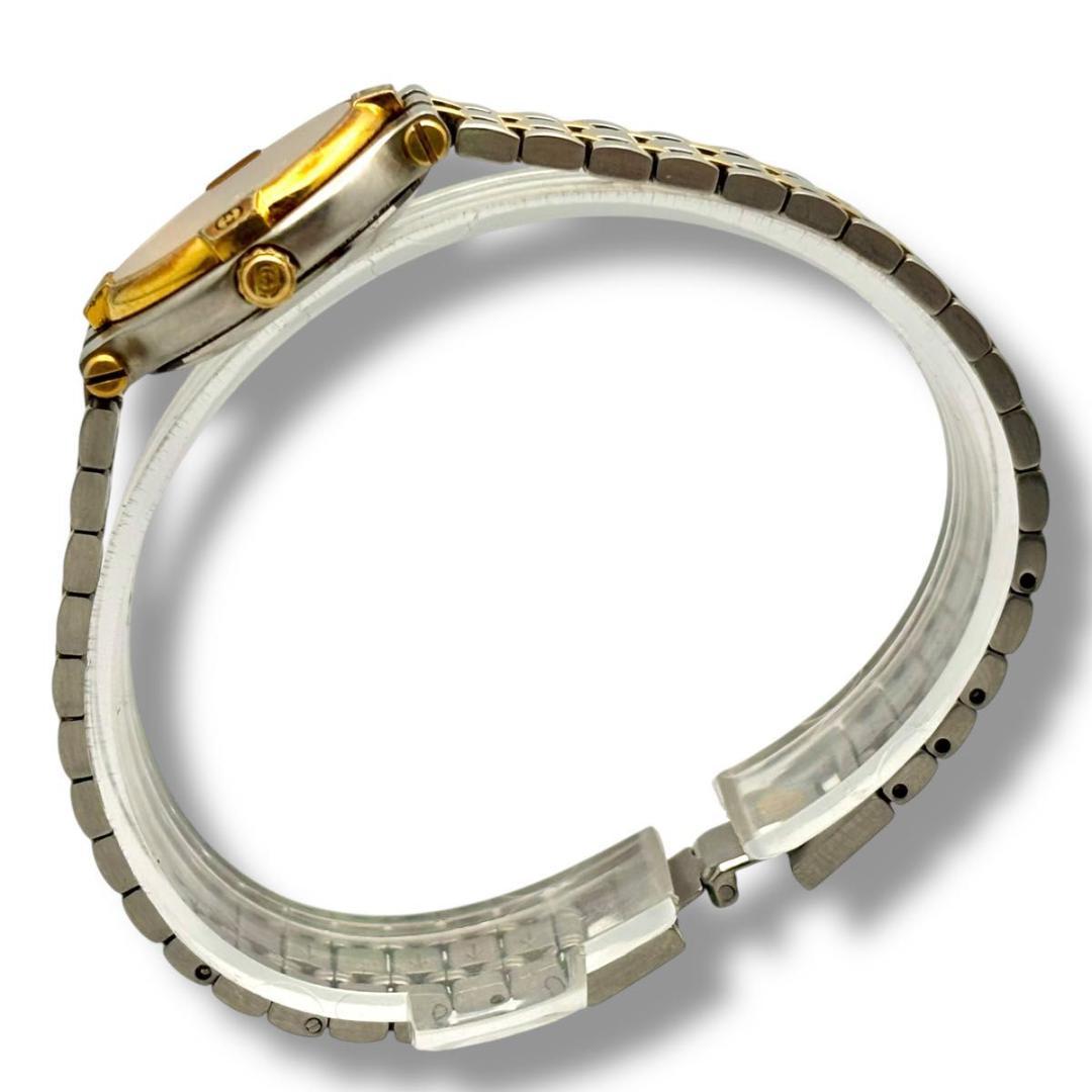 稼働 グッチ 腕時計 クオーツ レディース 9000L シルバー ゴールド