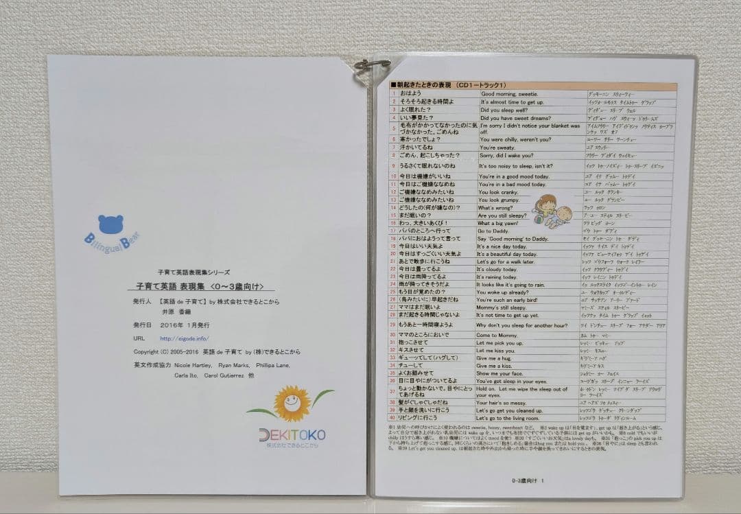 【美品】0歳から中1まで十分活用できる英会話教材（CD＆会話集）