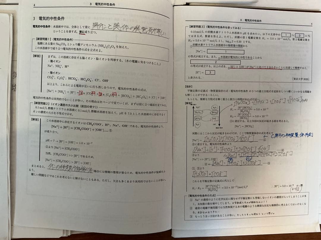 鉄緑会高3化学　理論化学授業プリント　全12回分