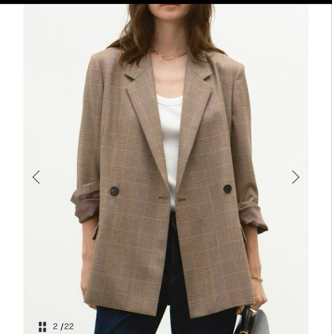 ドゥーズィエムクラス　Essential ジャケット(CHECK)